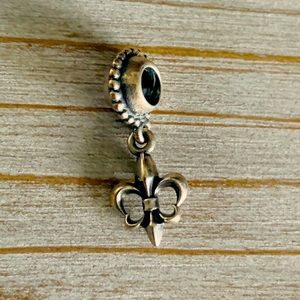 Authentic Fleur de Lis Dangle Pandora Charm
